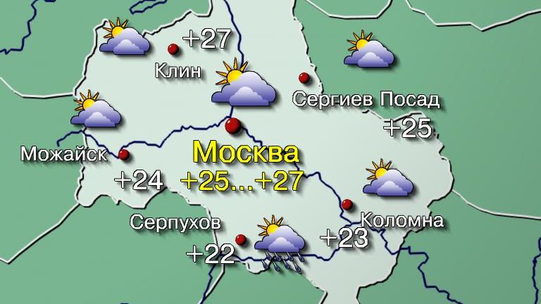 Карта погоды московской области на сегодня