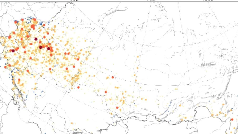 Карта торнадо в россии