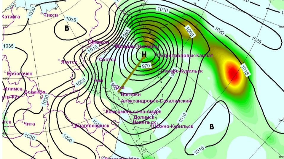 Карта циклонов дальний восток