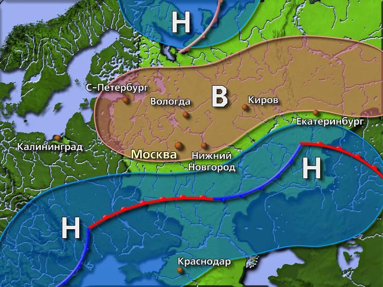 Карта осадков киров калужская