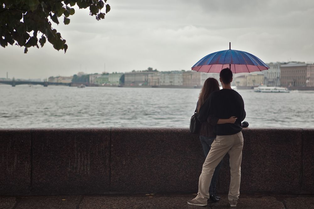 Влюбленные в Санкт Петербурге