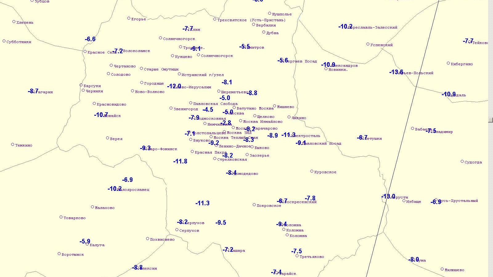 Погода в чехове карта осадков