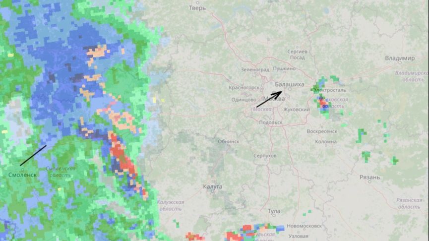 Грозовой фронт москва на карте в реальном. Грозовой фронт на карте в реальном времени. Карта облаков Смоленск.