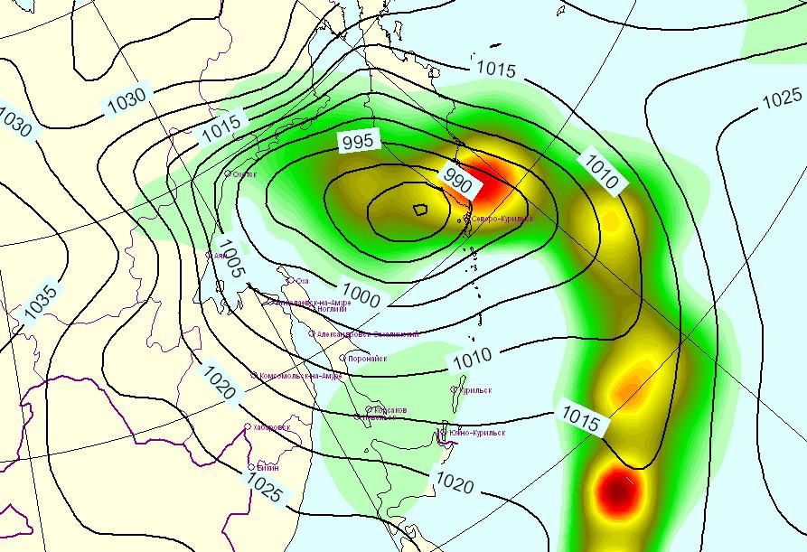 Карта циклонов дальний восток