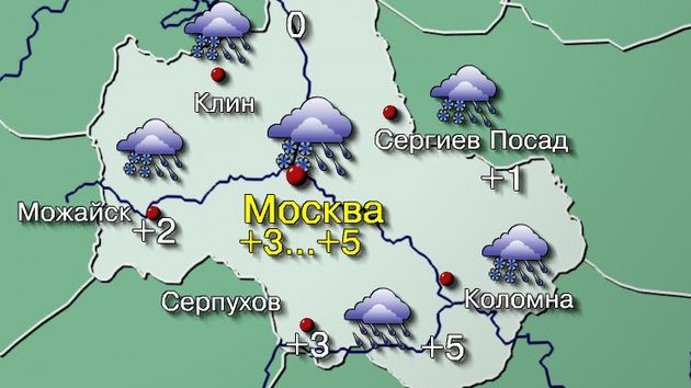 Погода в Москве 14 ноября 2019 года